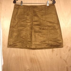 Suede Mini Skirt